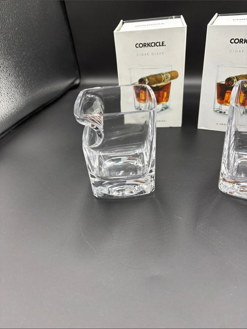 Corkcicle Clear Glass Cigar Whiskey Tumblers - Set of 2